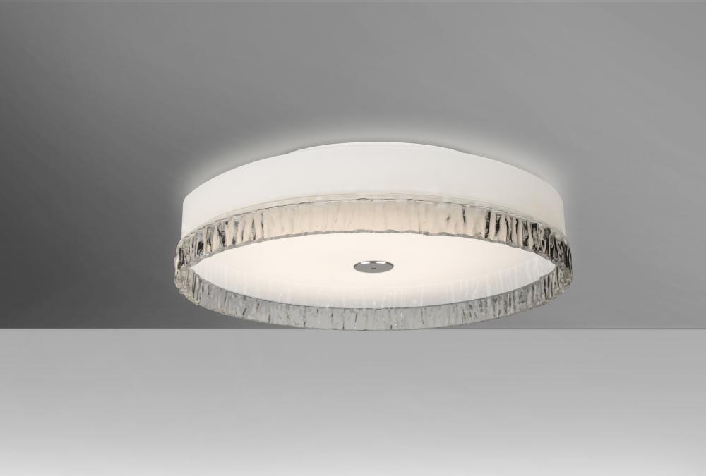 Besa, Paco 12 Ceiling, Opal/Smoke Stone, Finish, 1x16W LED