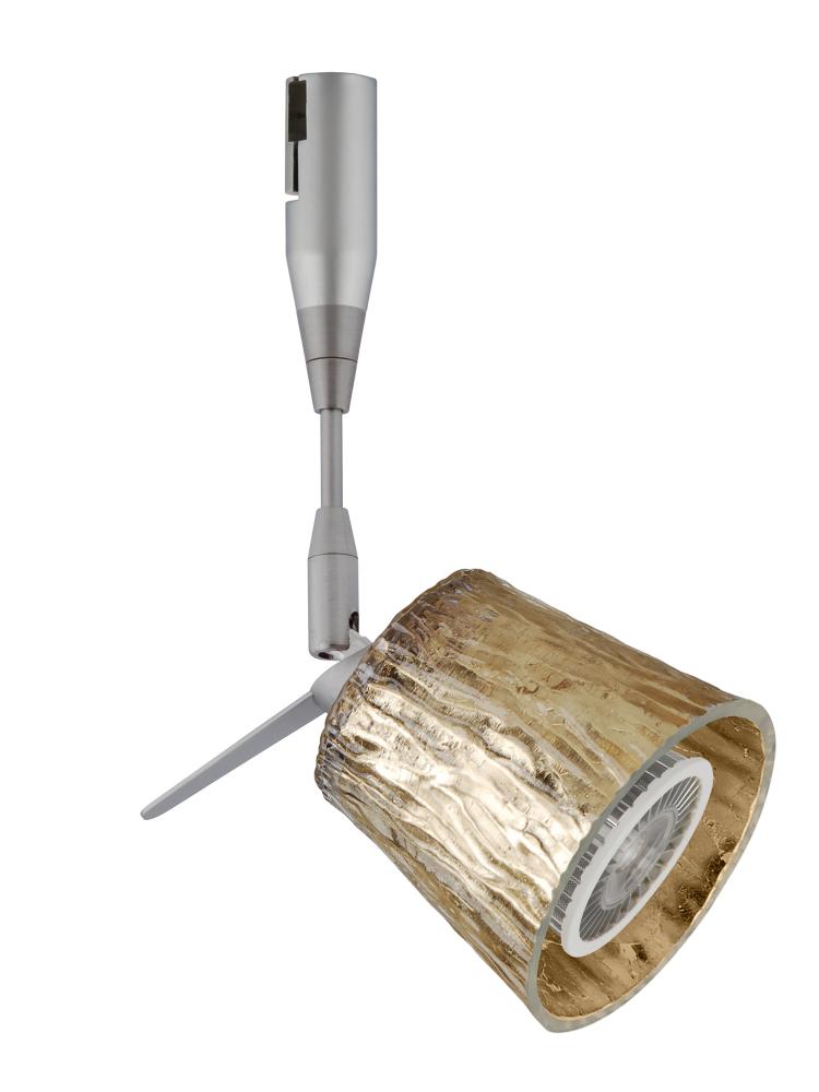 Besa Nico 3 Spotlight Rsp Stone Gold Foil Satin Nickel 1x9W LED MR16