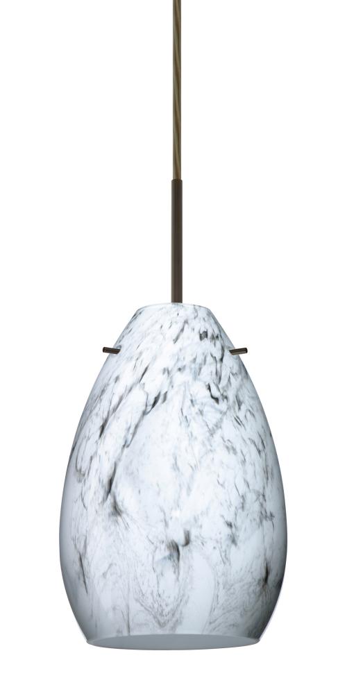 Besa Pendant Pera 6 Bronze Marble Grigio 1x50W E12 base