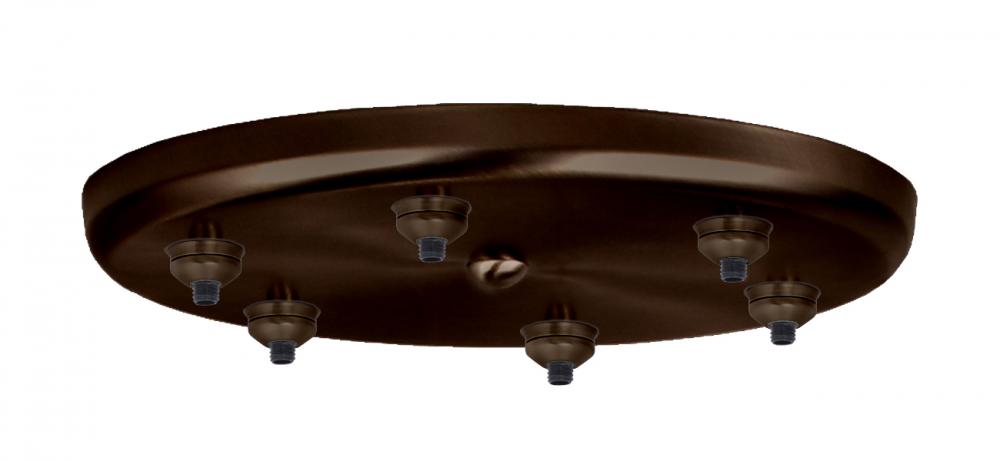 Besa 6-Light Round Canopy Bronze