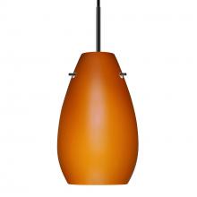 Besa Lighting 1JC-412680-BK - Besa Pera 9 Pendant Black Amber Matte 1x100W Medium Base