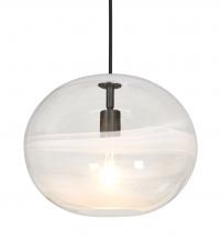 Besa Lighting 1JC-GENOCL-BK - Besa, Geno Cord Pendant, Vapor Clear, Black Finish, 1x60W Medium Base