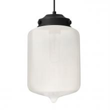 Besa Lighting 1JC-OLINFR-BK - Besa Olin Pendant Black Frost 1x60W Medium Base T10