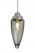Besa Lighting 1JC-SULUSM-EDIL-SN - Besa, Sulu Cord Pendant, Smoke Bubble, Satin Nickel Finish, 1x8W LED Filament