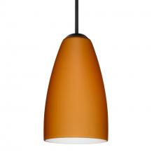 Besa Lighting 1JT-151180-BK - Besa Riva 9 Pendant Black Amber Matte 1x75W Medium Base