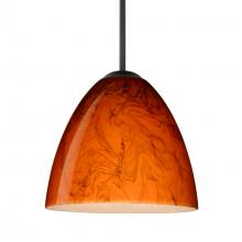 Besa Lighting 1JT-4470HB-BK - Besa Vila Pendant Black Habanero 1x60W Medium Base