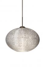 Besa Lighting 1JT-4912GL-BR - Besa Pendant Pape 10 Bronze Glitter 1x100W Medium Base
