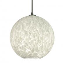 Besa Lighting 1JT-COCO1219-BK - Besa Coco 12 Pendant, Carrera, Black Finish, 1x60W Medium Base