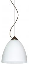 Besa Lighting 1KX-447007-BR - Besa Vila Cable Pendant Bronze Opal Matte 1x60W Medium Base