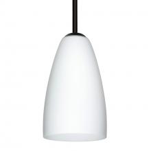 Besa Lighting 1TT-151107-BK - Besa Stem Riva 9 Pendant Black Opal Matte 1x75W Medium Base
