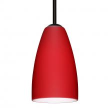 Besa Lighting 1TT-1511RM-BK - Besa Stem Riva 9 Pendant Black Ruby Matte 1x75W Medium Base