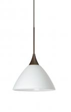Besa Lighting 1XC-174307-BR - Besa Pendant Domi Bronze White 1x50W MAX GY6.35 Base