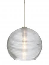 Besa Lighting 1XT-461500-SN-L - Besa Pendant Kristall 6 Satin Nickel Clear 1x35W MAX GY6.35 Base, 15Ft. Cord