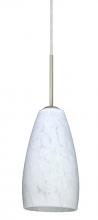 Besa Lighting 1BT-150919-MED-SN - Besa Chrissy Pendant Satin Nickel Carrera 1x50W B10 Medium Base
