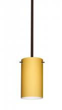 Besa Lighting 1TT-4404VM-MED-BR - Besa Stem Stilo 7 Pendant Bronze Vanilla Matte 1x40W B10 Med