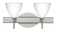 Besa Lighting 2SW-177907-SN - Besa Wall Mia Satin Nickel Opal Matte 2x40W G9