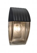 Besa Lighting AQUACP-SM-BK - Besa, Aqua Series Wall Sconce, Black/Smoke Bubble, 1x75W Medium Base