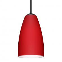 Besa Lighting J-1511RM-BK - Besa Riva 9 Pendant For Multiport Canopy Black Ruby Matte 1x75W Medium Base