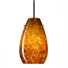 Besa Lighting J-412618-BK - Besa Pera 9 Pendant For Multiport Canopy Black Amber Cloud 1x100W Medium Base