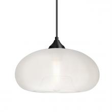 Besa Lighting J-BANAFR-BK - Besa Pendant For Multiport Canopy Bana Black Frost 1x60W Medium Base