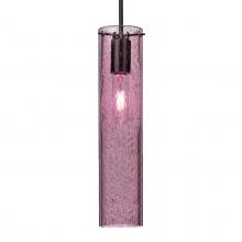 Besa Lighting J-JUNI16PL-BK - Besa, Juni 16 Pendant For Multiport Canopy, Plum Bubble, Black, 1x60W Medium Base