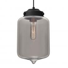 Besa Lighting J-OLINSM-BK - Besa Olin Pendant For Multiport Canopy Black Smoke 1x60W Medium Base T10