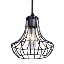 Besa Lighting J-SPEZ07-BK - Besa Pendant For Multiport Canopy Spezza 7 Black 1x100W Medium Base