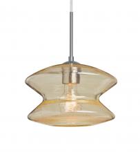 Besa Lighting J-ZENGD-SN - Besa, Zen Cord Pendant For Multiport Canopy, Gold Bubble, Satin Nickel Finish, 1x60W Medium Base