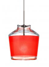 Besa Lighting RXP-PIC6RD-BR - Besa Pendant Pica 6 Bronze Red Sand 1x50W MAX GY6.35 Base