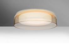 Besa Lighting TANGO15CGC-LED - Besa Tango 15 Ceiling, Cognac/Opal Matte, 1x20W LED