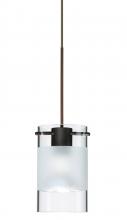 Besa Lighting XP-6524EC-BR - Besa Pendant Scope 4 Bronze Clear/Frost 1x50W MAX GY6.35 Base MR16