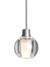 Besa Lighting XP-BOCA3CL-SN - Besa, Boca 3 Cord Pendant, Clear, Satin Nickel Finish, 1x35W MAX GY6.35 Base