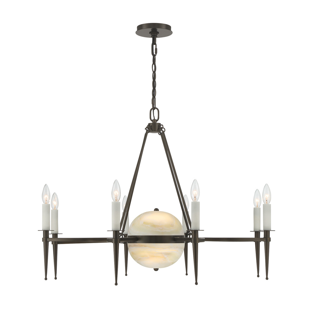 Sanger 10-Light Chandelier in Mediterranean Bronze by Dann Foley