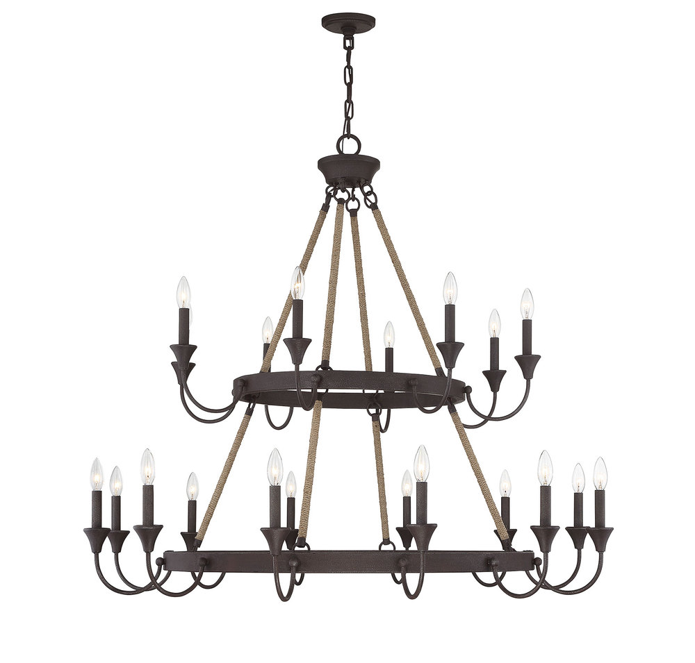 Sienna 20-Light Chandelier in Artisan Rust