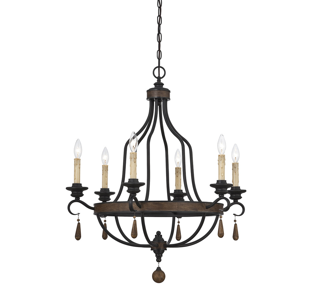 Kelsey 6-light Chandelier In Durango