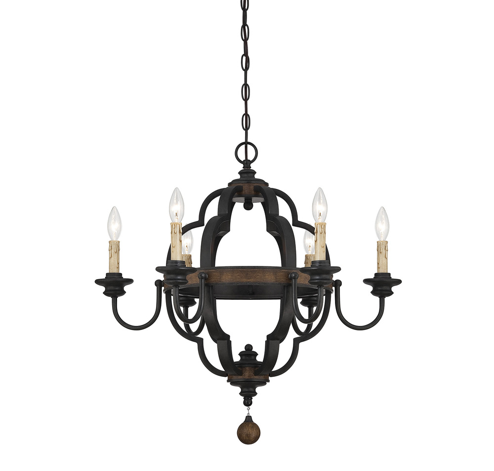 Kelsey 6-Light Chandelier in Durango