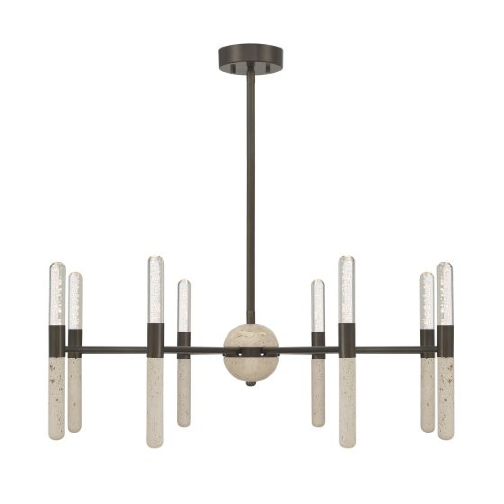 Linden 8-Light Chandelier in Mediterranean Bronze