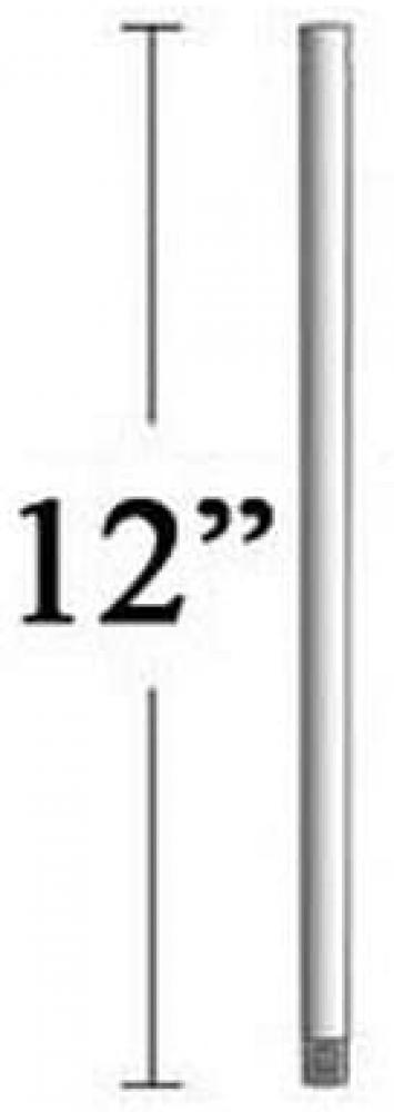 12" Downrod in Galvanized