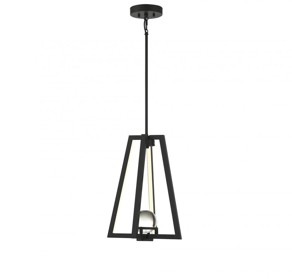 Haven LED Pendant in Matte Black