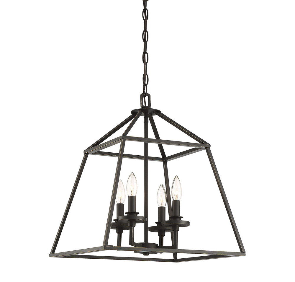 Braxton 4-Light Pendant in Classic Bronze