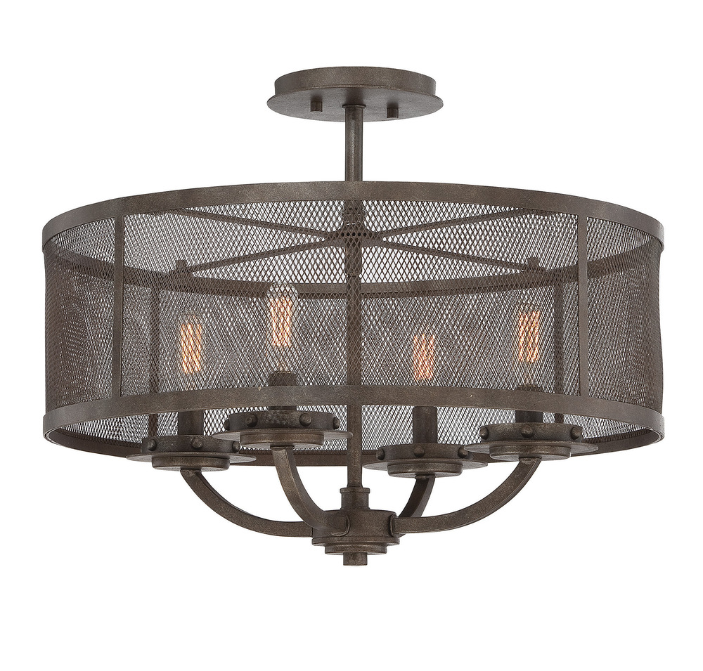 Nouvel Convertible 4 Light Semi-Flush