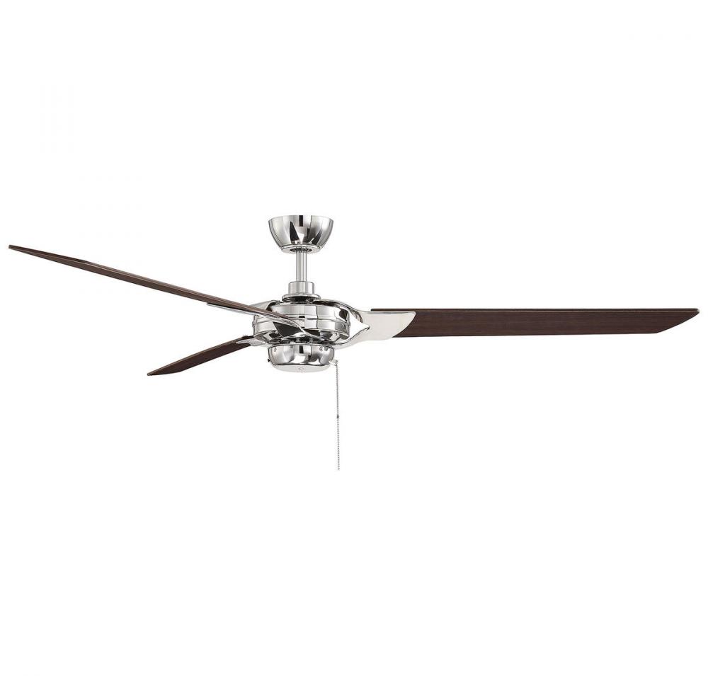 Monfort 62" Ceiling Fan in Polished Nickel