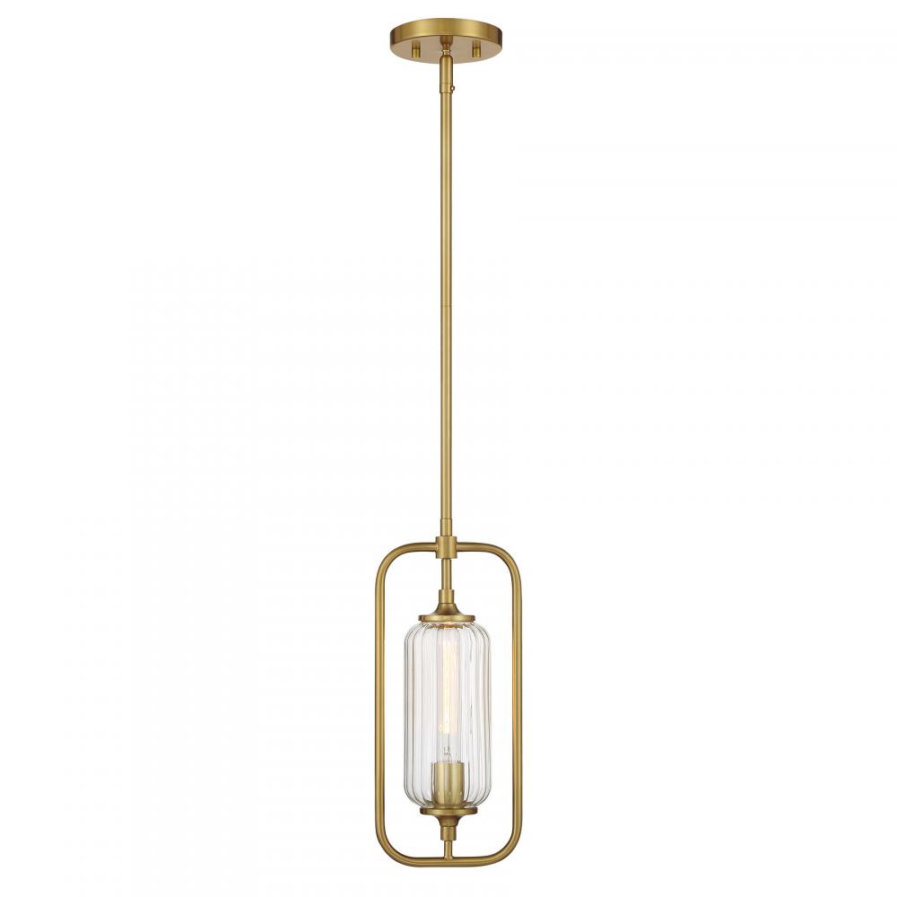 Holton 1-Light Mini-Pendant in Warm Brass