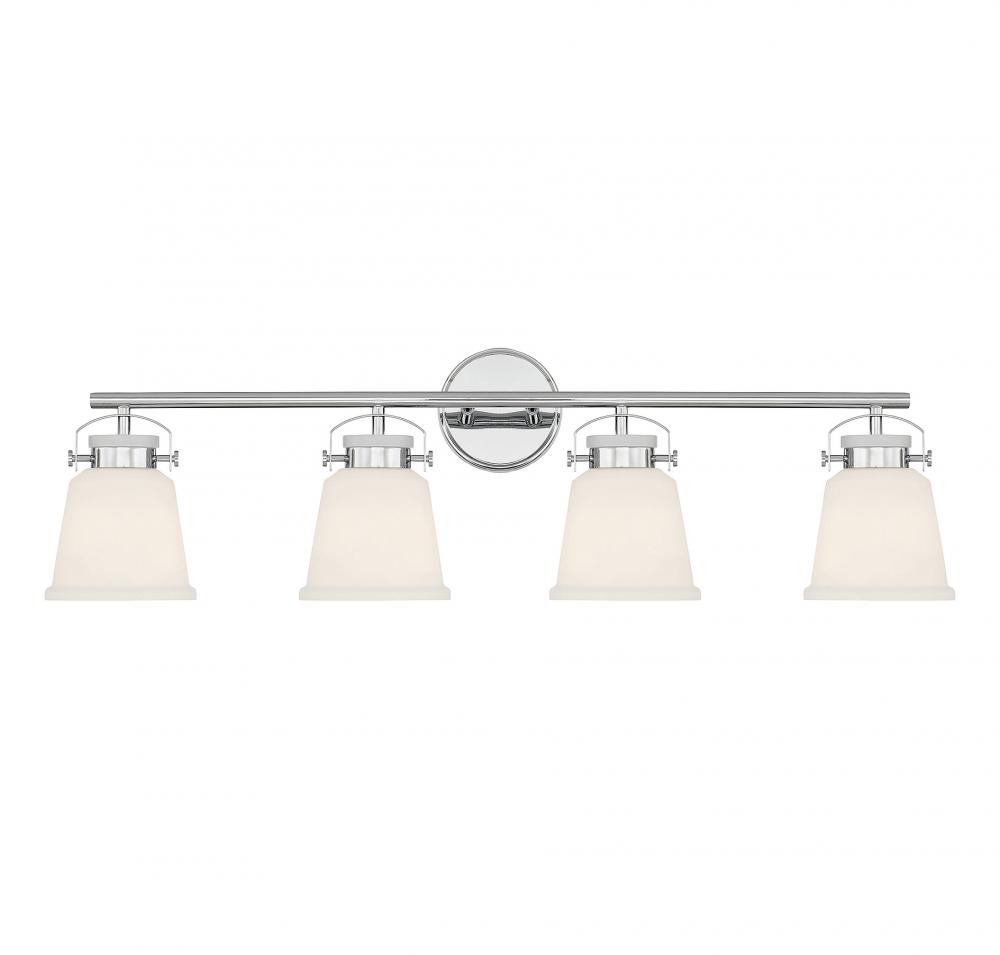 Kaden 4-Light Bathroom Vanity Light in Polished Chrome