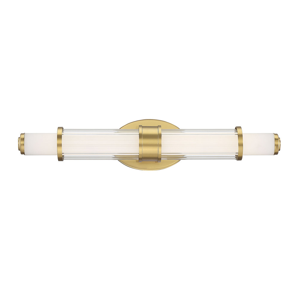 Delaney LED Bathroom Vanity Light in Classic Brass