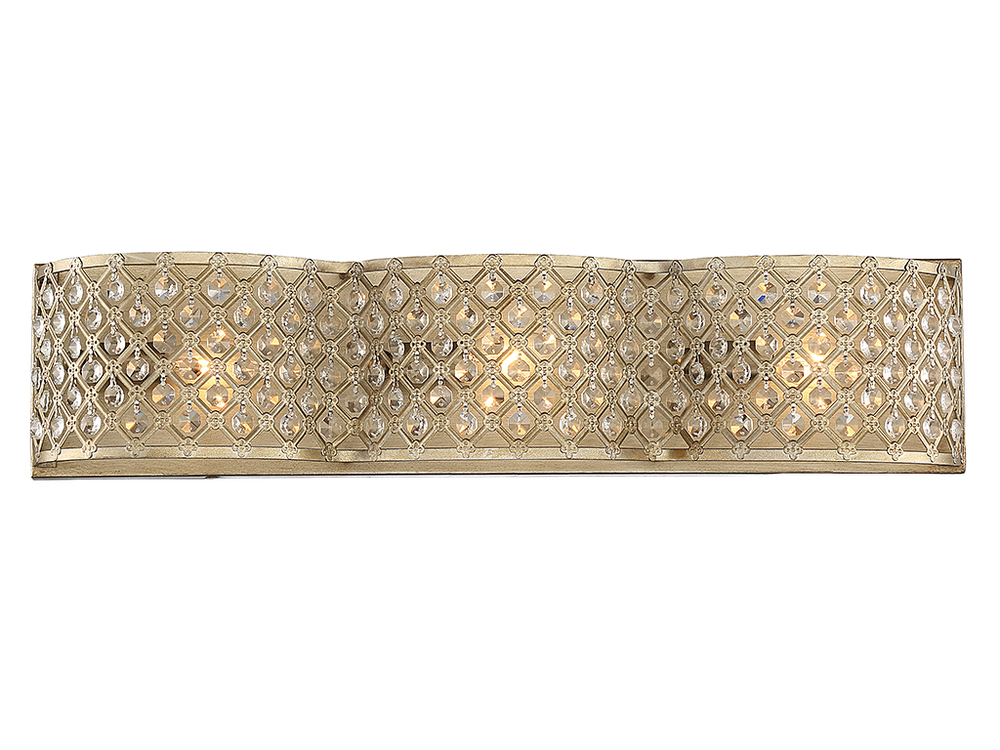 Regis 3-Light Bathroom Vanity Light in Pyrite