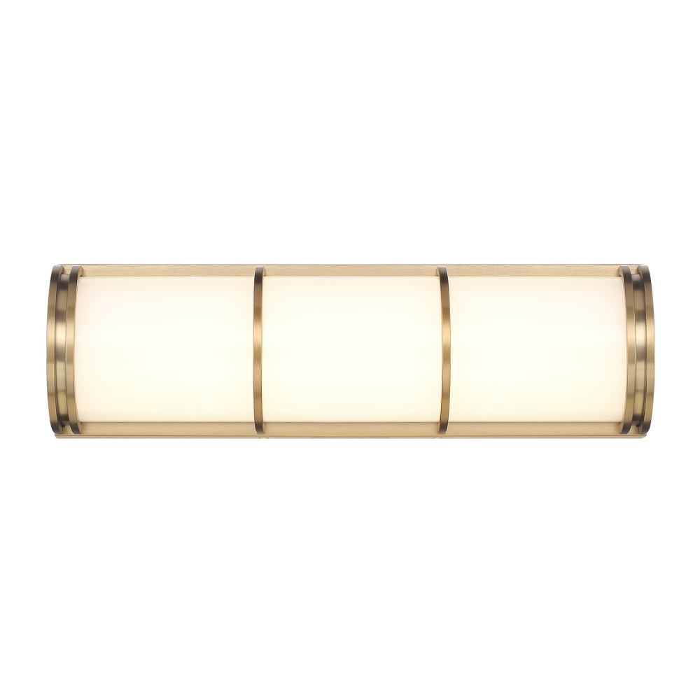 Harper LED Bathroom Vanity Light in Warm Brass