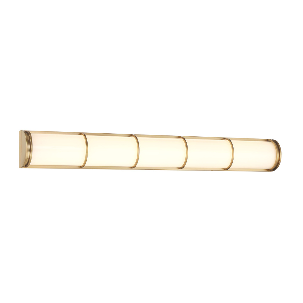 Harper LED Bathroom Vanity Light in Warm Brass
