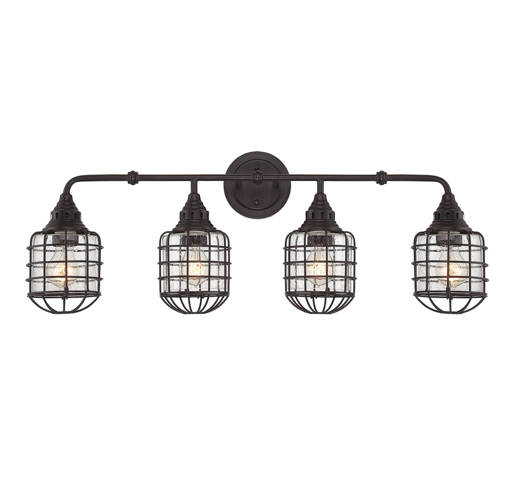 Connell 4-Light Bathroom Vanity Light in English Bronze