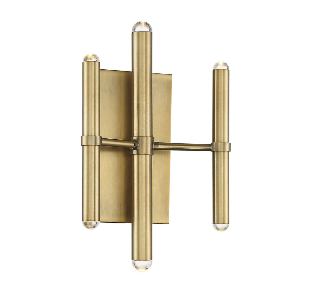 Barnum 6-Light Wall Sconce in Warm Brass